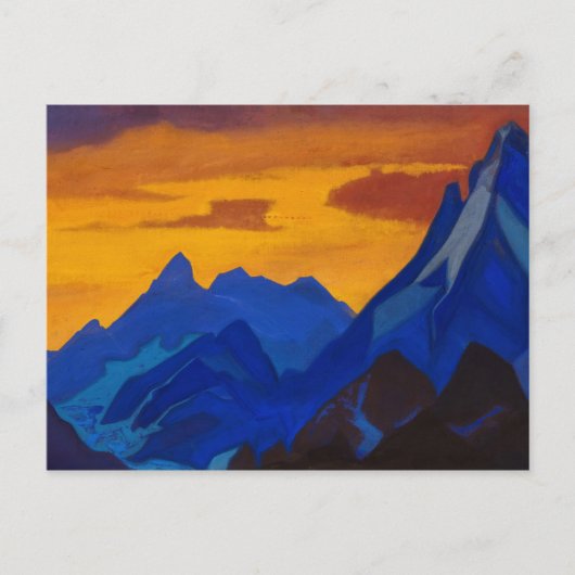 Evening, 1939 by Nicholas Roerich Briefkaart (Voorkant)