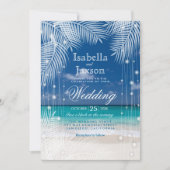 Evening Beach Wedding Kaart (Voorkant)