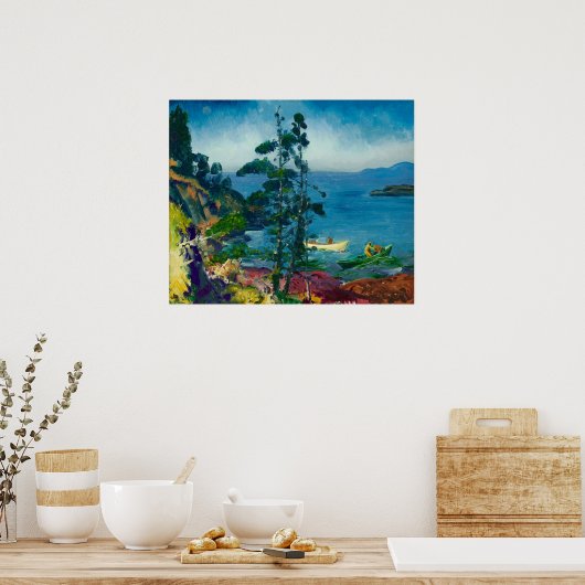 Evening Blue van George Bellows (1916) Poster (Keuken)