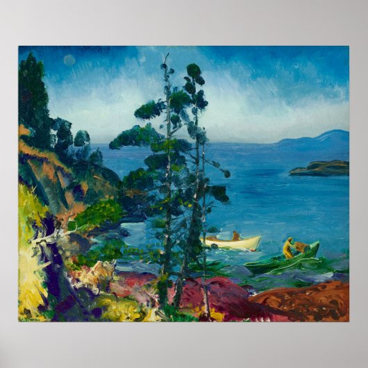 Evening Blue van George Bellows (1916) Poster (Voorkant)