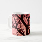 Evening Blush Tree Silhouette Koffiemok (Voorkant links)
