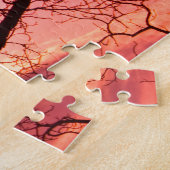 Evening Blush Tree Silhouette Legpuzzel (Zijkant)