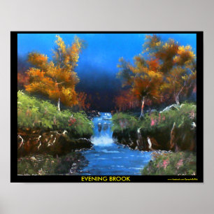 Evening Brook Poster