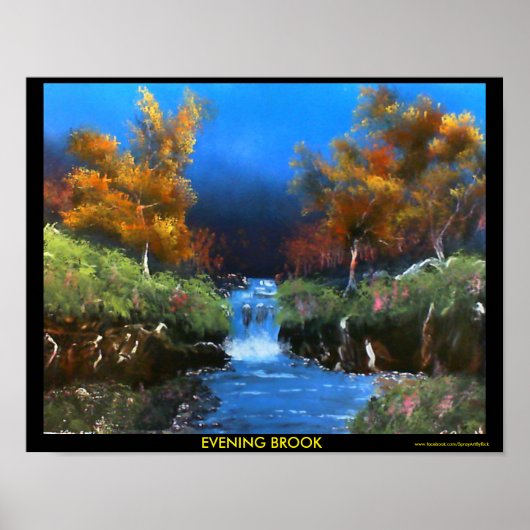 Evening Brook Poster (Voorkant)