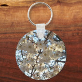 Evening Cherry Blossom I Spring Floral Sleutelhanger (Achterkant)