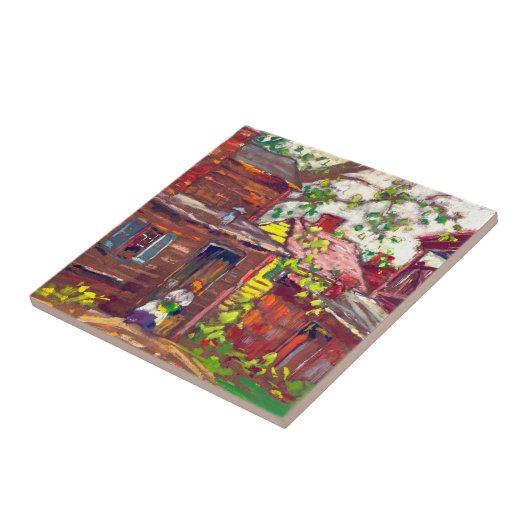 Evening Chore 1910 Tegeltje (Zijkant)