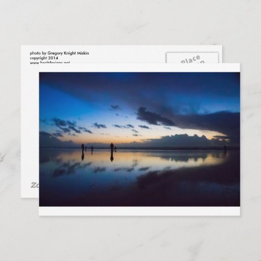 Evening clam hunt briefkaart (Voorkant / Achterkant)