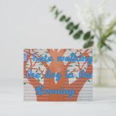 Evening Dog Walk Dread beroemd gemaakt door I Hate Briefkaart (Staand voorkant)