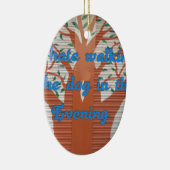 Evening Dog Walk Dread beroemd gemaakt door I Hate Keramisch Ornament (Rechts)