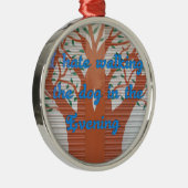 Evening Dog Walk Dread beroemd gemaakt door I Hate Metalen Ornament (Rechts)