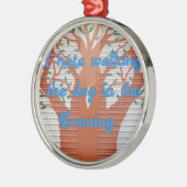 Evening Dog Walk Dread beroemd gemaakt door I Hate Metalen Ornament (Links)
