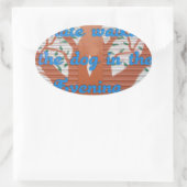 Evening Dog Walk Dread beroemd gemaakt door I Hate Ovale Sticker (Tas)