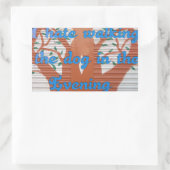 Evening Dog Walk Dread beroemd gemaakt door I Hate Rechthoekige Sticker (Tas)