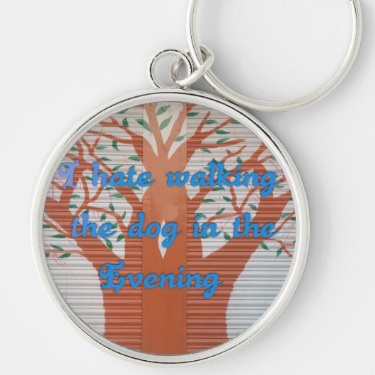 Evening Dog Walk Dread beroemd gemaakt door I Hate Sleutelhanger (Voorkant)