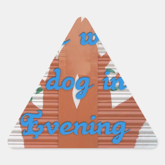 Evening Dog Walk Dread beroemd gemaakt door I Hate Sticker (Voorkant)