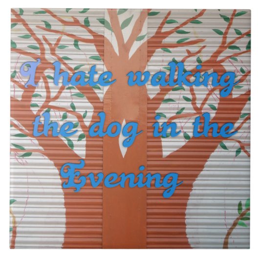 Evening Dog Walk Dread beroemd gemaakt door I Hate Tegeltje (Voorkant)