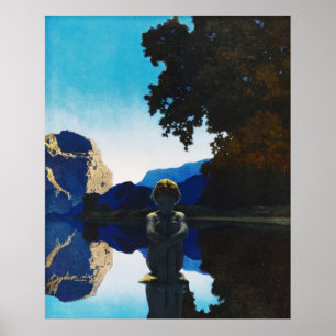 Evening, door Maxfield Parrish Poster