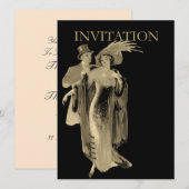 Evening Dress ~  illustratie Kaart (Voorkant / Achterkant)