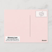 Evening Elegance Briefkaart (Achterkant)