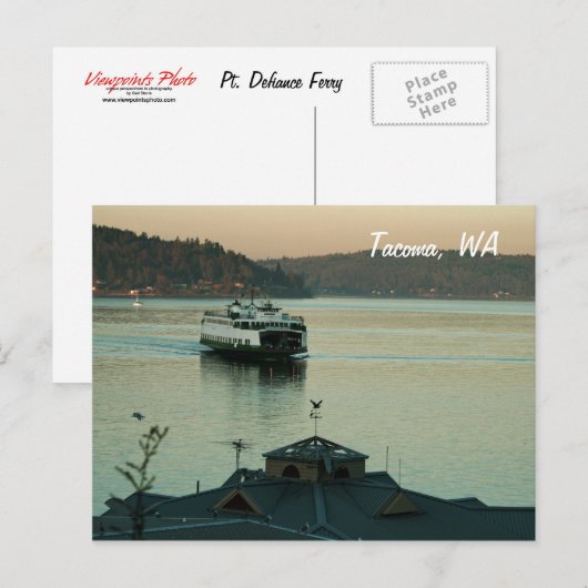 Evening Ferry Briefkaart (Voorkant / Achterkant)