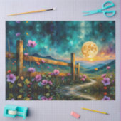Evening Floral and Landscape Lunar Glow Tissuepapier (Craft)