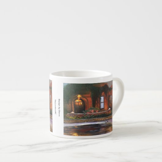 "Evening Flowers" espresso-mok Espresso Kop (Voorkant rechts)