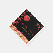 Evening Garden Tortelduifjes Wedding Servetten (Hoek)