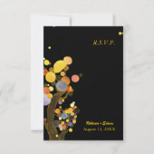 Evening Garden Trees Modern Wedding RSVP (Voorkant)