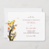 Evening Garden Trees Wedding Save The Date (Achterkant)