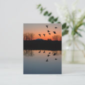 Evening Gese Briefkaart (Staand voorkant)