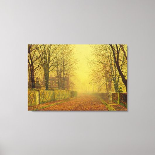 Evening Glow, c.1884 (olie op canvas) Canvas Afdruk (Voorkant)
