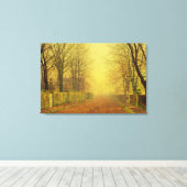 Evening Glow, c.1884 (olie op canvas) Canvas Afdruk (Insitu (Houten vloer))