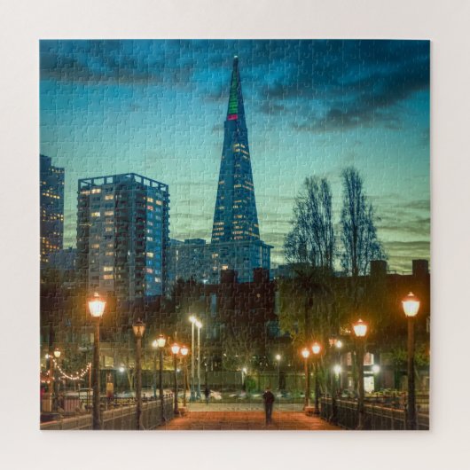 Evening Glow on the San Francisco City Legpuzzel (Verticaal)