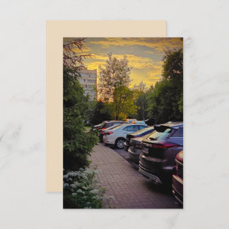 Evening Glow Urban Invitation –  Kaart