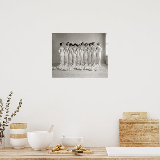 Evening Gowns, 1910.  foto Poster (Keuken)