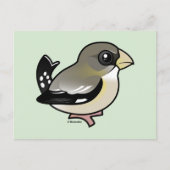 Evening Grosbeak (f) Briefkaart (Voorkant)