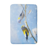 Evening Grosbeak schilderen - Kute Original Dog Ar Badmat (Voorkant Verticaal)