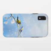 Evening Grosbeak schilderen - Kute Original Dog Ar Case-Mate iPhone Case (Achterkant (horizontaal))