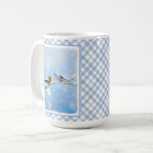 Evening Grosbeak schilderen - Kute Original Dog Ar Koffiemok (Voorkant links)