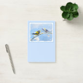 Evening Grosbeak schilderen - Kute Original Dog Ar Post-it® Notes (Kantoor)