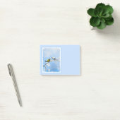 Evening Grosbeak schilderen - Kute Original Dog Ar Post-it® Notes (Kantoor)