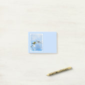 Evening Grosbeak schilderen - Kute Original Dog Ar Post-it® Notes (Op bureau)
