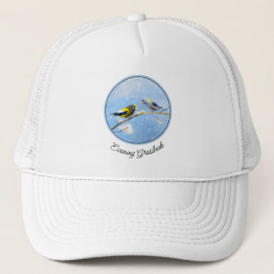 Evening Grosbeak schilderen - Kute Original Dog Ar Trucker Pet