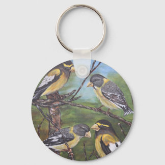 Evening Grosbeaks Sleutelhanger