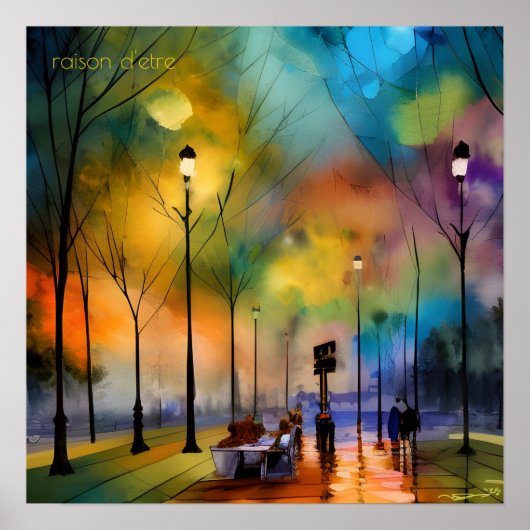 Evening in Marseille Poster (Voorkant)