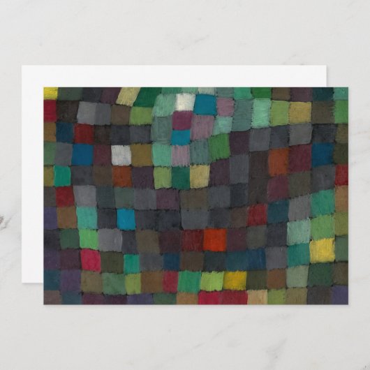 Evening in N by Paul Klee Bedankkaart (Voorkant / Achterkant)