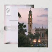 Evening Jaffa, Israël Briefkaart (Voorkant / Achterkant)