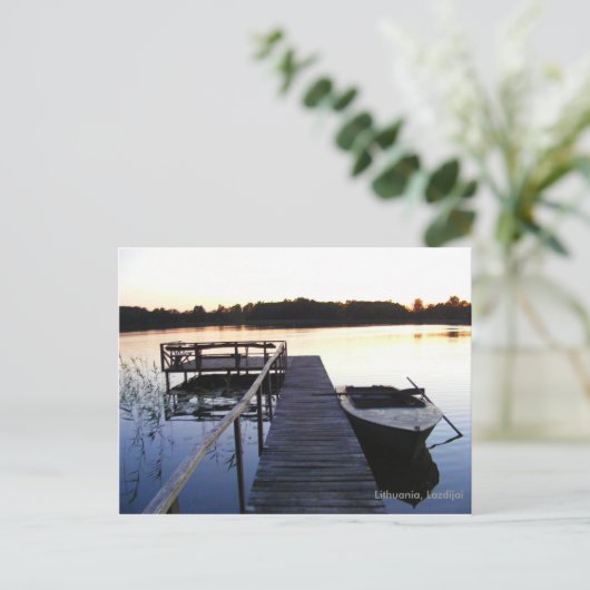 Evening Lake Briefkaart (Staand voorkant)