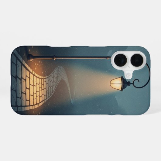 Evening Lamp Path iPhone 16 Hoesje (Achterkant horizontaal)