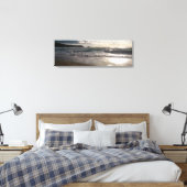 Evening Light Fistral Beach Newquay Cornwall Veren Canvas Afdruk (Insitu (Slaapkamer))